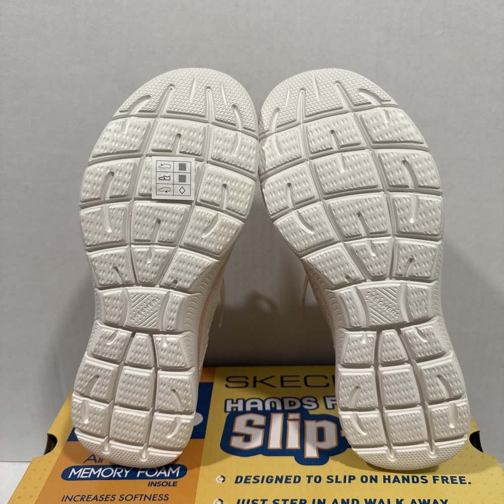 NEW Skechers Slip-Ins Summits NewDaily Handsfree Sneakers Womens 8 Natural Pink - Picture 7 of 10